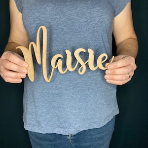 Personalised Wooden Name Sign Small to Extra Large Wall Sign, Nursery ...