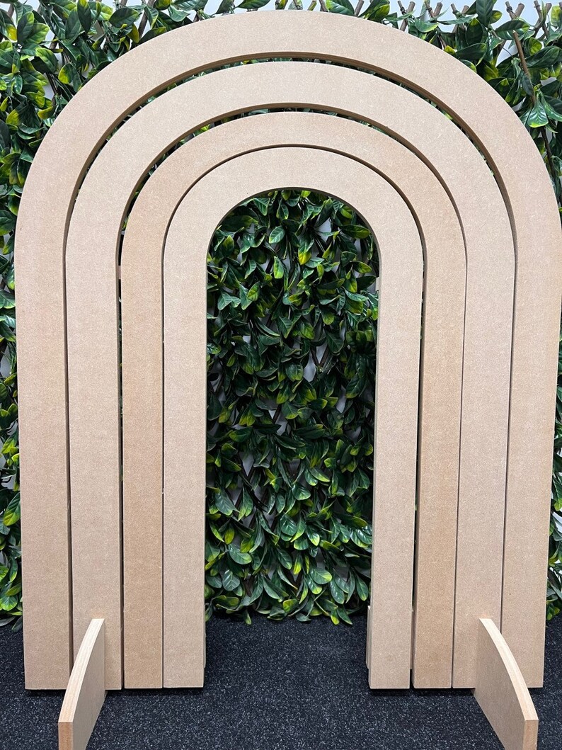 Rainbow Arch Backdrop MDF Custom Colours / Table Top Party Etsy