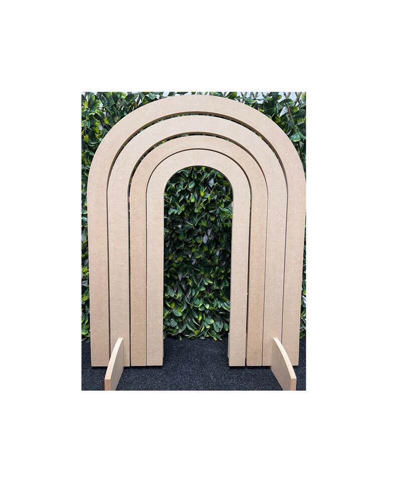 Rainbow Arch Backdrop MDF Custom Colours / Table Top Party Etsy