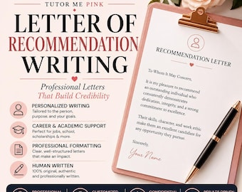 Professional Letter of Recommendation Writing Service