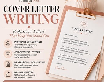 Professional Cover Letter Writing Service for Job Applications (Human Written)
