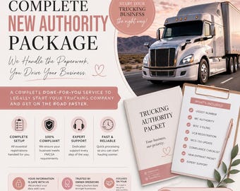 Complete New Trucking Authority Package | Start Your Trucking Business with DOT, MC, BOC-3 & Ucr Registration