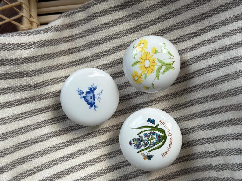 Cottagecore Cabinet Knobs Vintage Ceramic Drawer Pulls - Etsy