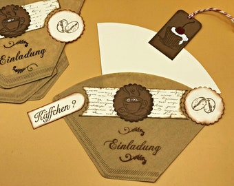 Einladung Zum Kaffee Etsy