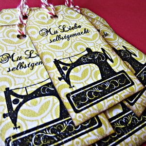 6 labels &quot;Homemade with love&quot;