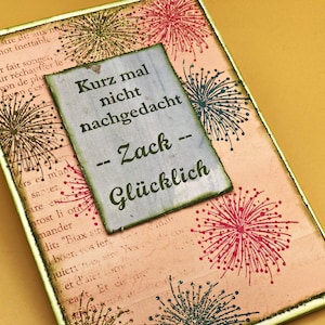 Grußkarte "Zack glücklich", A6