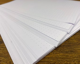50 pages/25 sheets of dotted paper, DIN A5 or DIN A4, 120 g/m² for bullet journal making