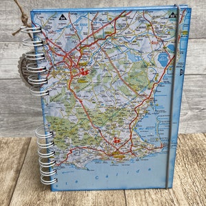 Carnet de voyage upcycling Costa Calida Espagne, A5