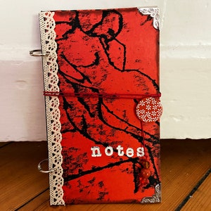 Upcycled notebook, diary, from old book