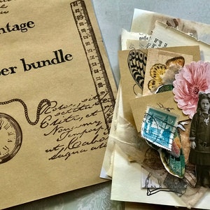 Mini Ephemera Mix, 20teiliges Papier-Kit für Junk Journals, Planer, Scrapbooking, Collagen, paperbundle, vintage Bild 8