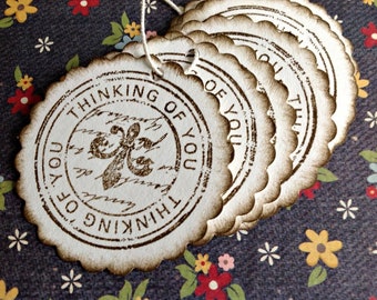 10 Gift Tags "Thinking of you"