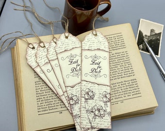 5 bookmarks "Time for you", hand-stamped