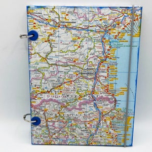 Upcycling Reisetagebuch, Wohnmobil Urlaub Frankreich, A5