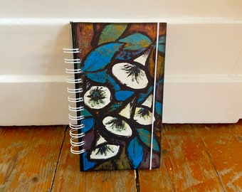 Upcycled notebook, diary, from old book