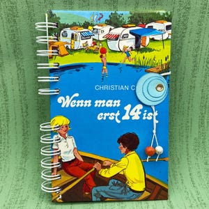 Diary, holiday diary for teenagers, upcycling children&#39;s book