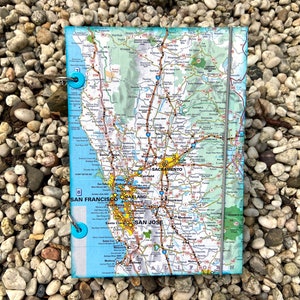 Upcycling Reisetagebuch, USA Westküste, Californien, San Franzisco, A5