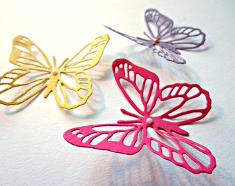 3 butterflies 5 x 6 cm
