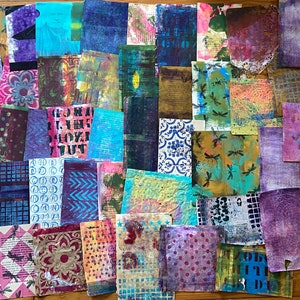 Papier mixte DIY, paquet de 10 pages, papier collage