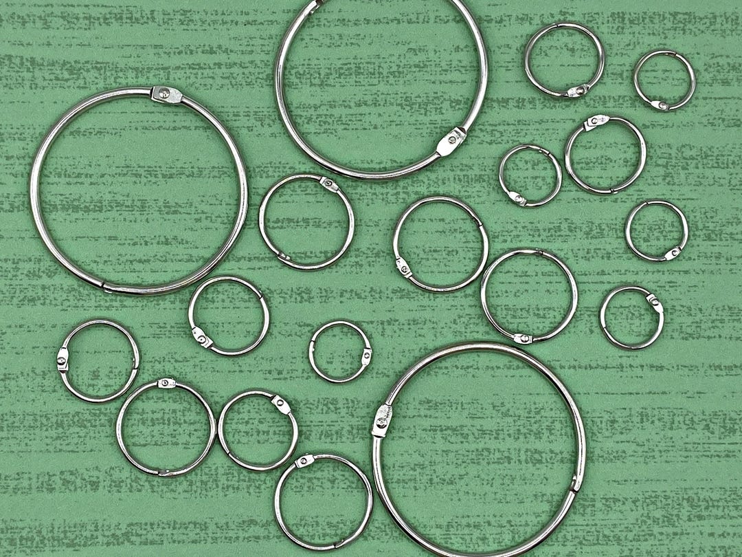 Book Ring Using Book Rings in Various Sizes, Binding Rings, 19 - 76 Mm - Etsy