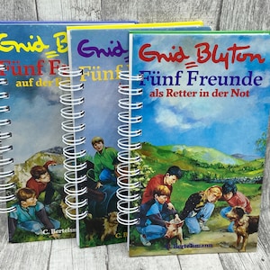 Upcycled notebook, diary, from old children&#39;s books, friends
