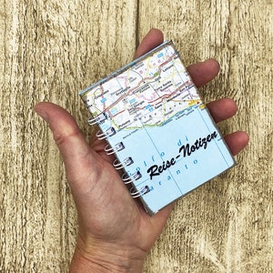 Mini Reisetagebuch, Notizbuch - passt in jede Bauchtasche, A7