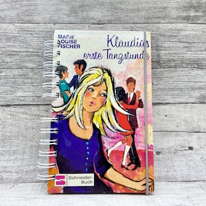 Upcycled notebook, diary Klaudia, from old children&#39;s books