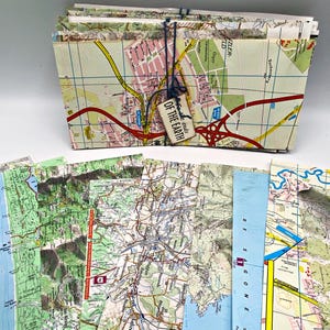 10 original Landkarten Zuschnitte, ca. 11 x 22 cm