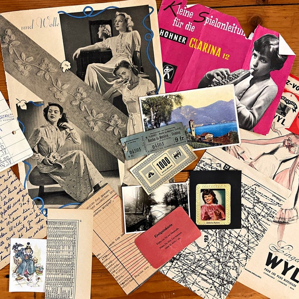 15 original vintage Ephemera