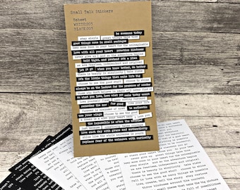 4 sheets of Word Art Stickers Art Journaling, scrapbooking, cards, photo album