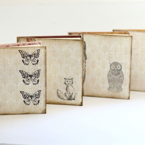 4 small photo albums / mini album 15 x 15 cm