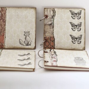 4 small photo albums / mini album 15 x 15 cm image 3