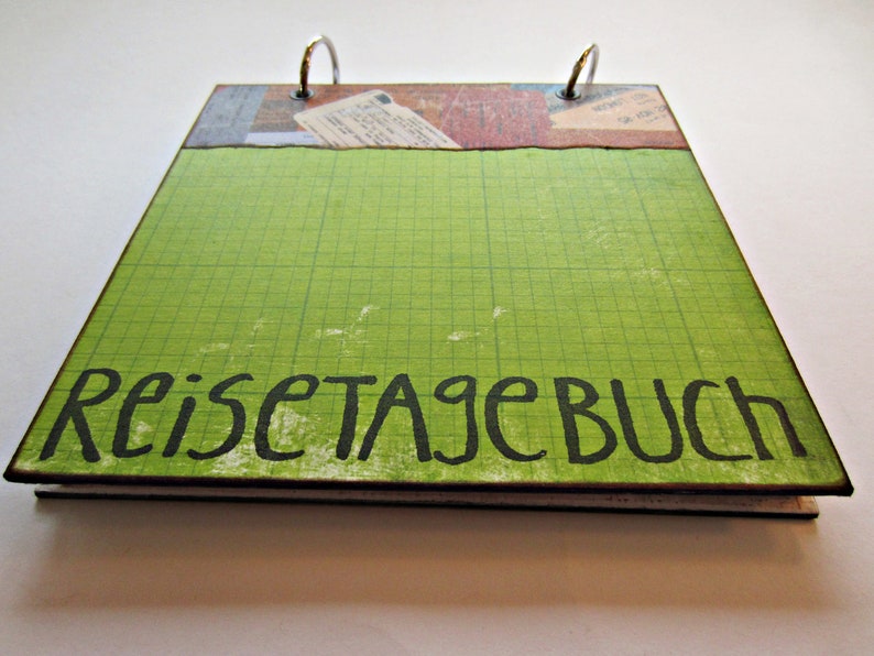 Reisetagebuch Ticket 15 x 15 cm Bild 2