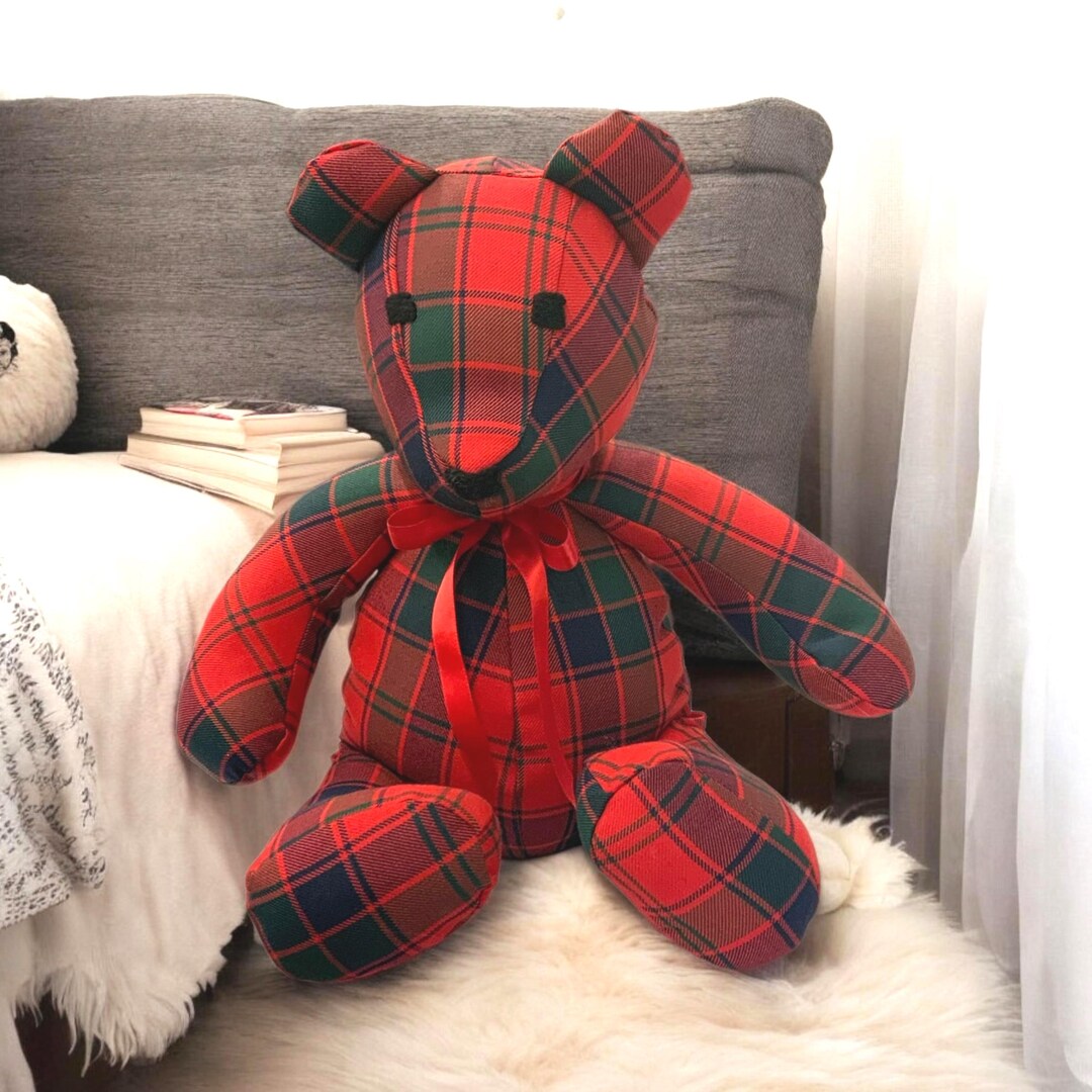 Tartan Teddy Bear Orsacchiotto Orsetto Di Peluche Tartan Robertson