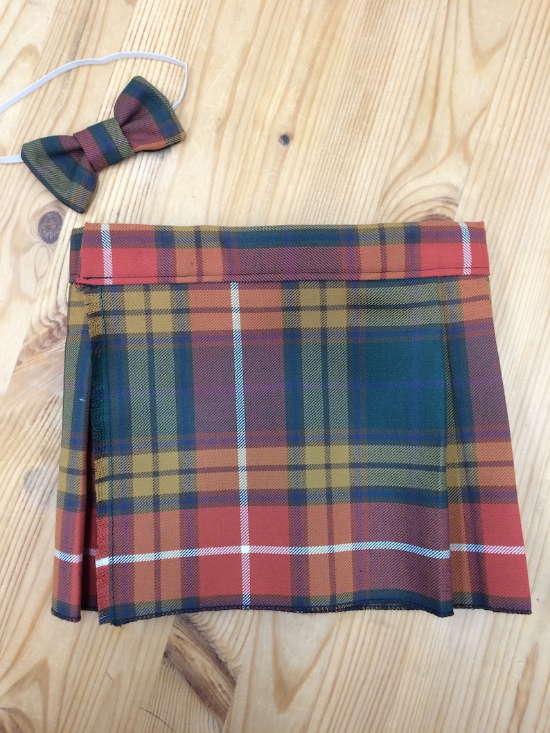 Buchanan Old Set Weathered Tartan Bow Tie