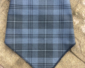 Bandana Bib Grey Granite Tartan, babies, children's