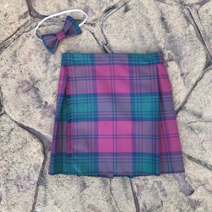 Lindsay Tartan Kilt und Fliege für Babys, Kinder