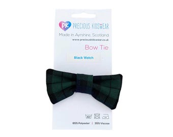 Black Watch Tartan Bow Tie babies, children