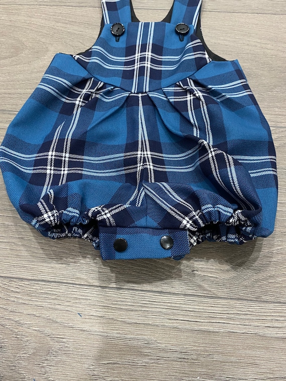 Tartan baby romper sales