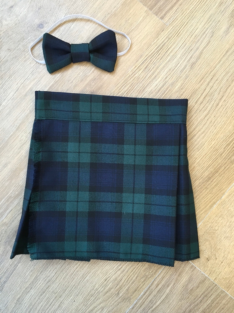 Kilt écossais Black Watch et noeud papillon pour bébés et enfants image 7