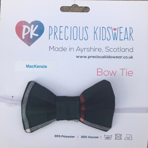 MacKenzie Tartan Bow Tie, babies, children image 2