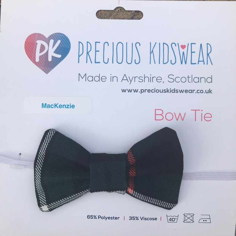 MacKenzie Tartan Bow Tie, babies, children image 2