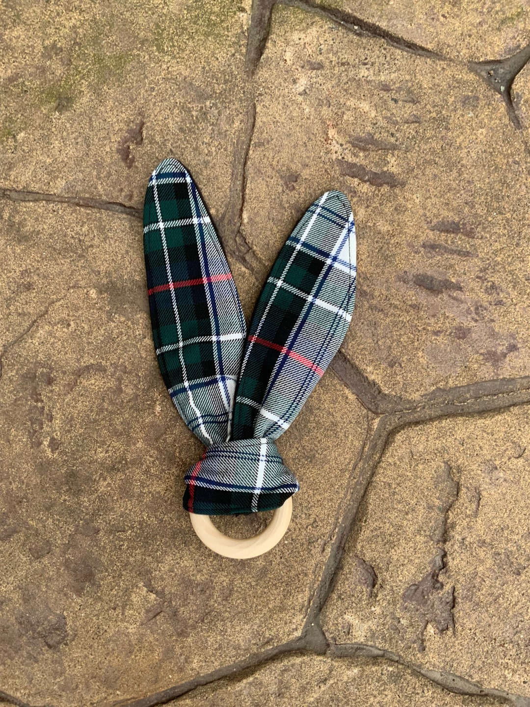 Mackenzie Dress Tartan Bunny Ears Teether - Etsy