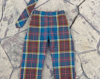 Anderson Tartan Trews and Tie/Pajarita Set, Pantalones, Pantalones, Bebés/Niños