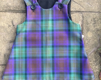 Isle of Skye Tartan Pinafore Dress