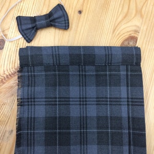 Grey Granite Tartan Kilt and Bow Tie for babies , children image 1