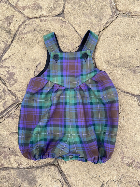 Isle of Skye Tartan Baby Romper Etsy