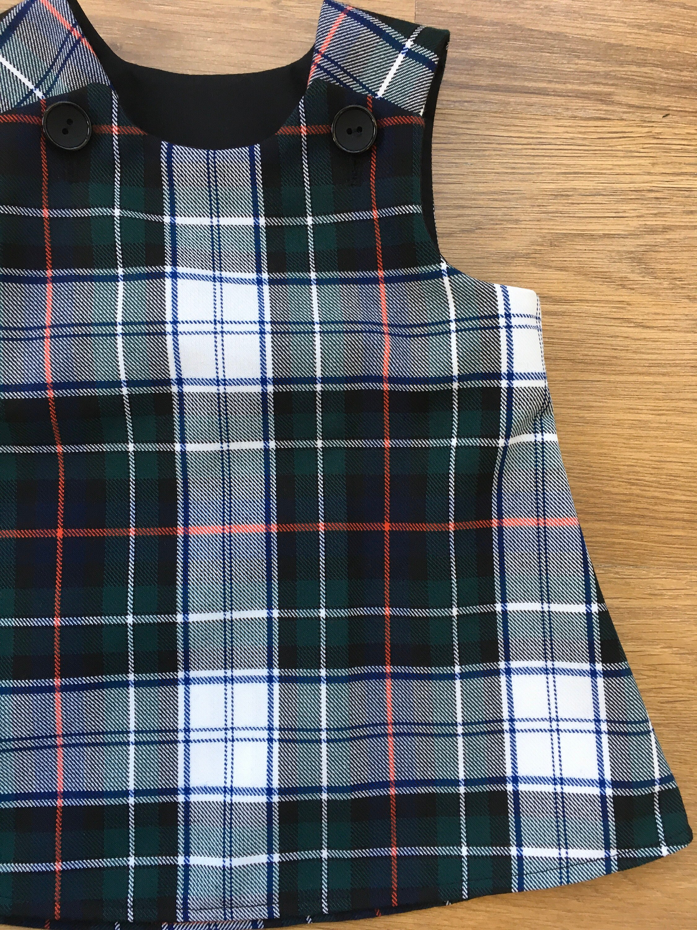 Baby tartan pinafore dress online