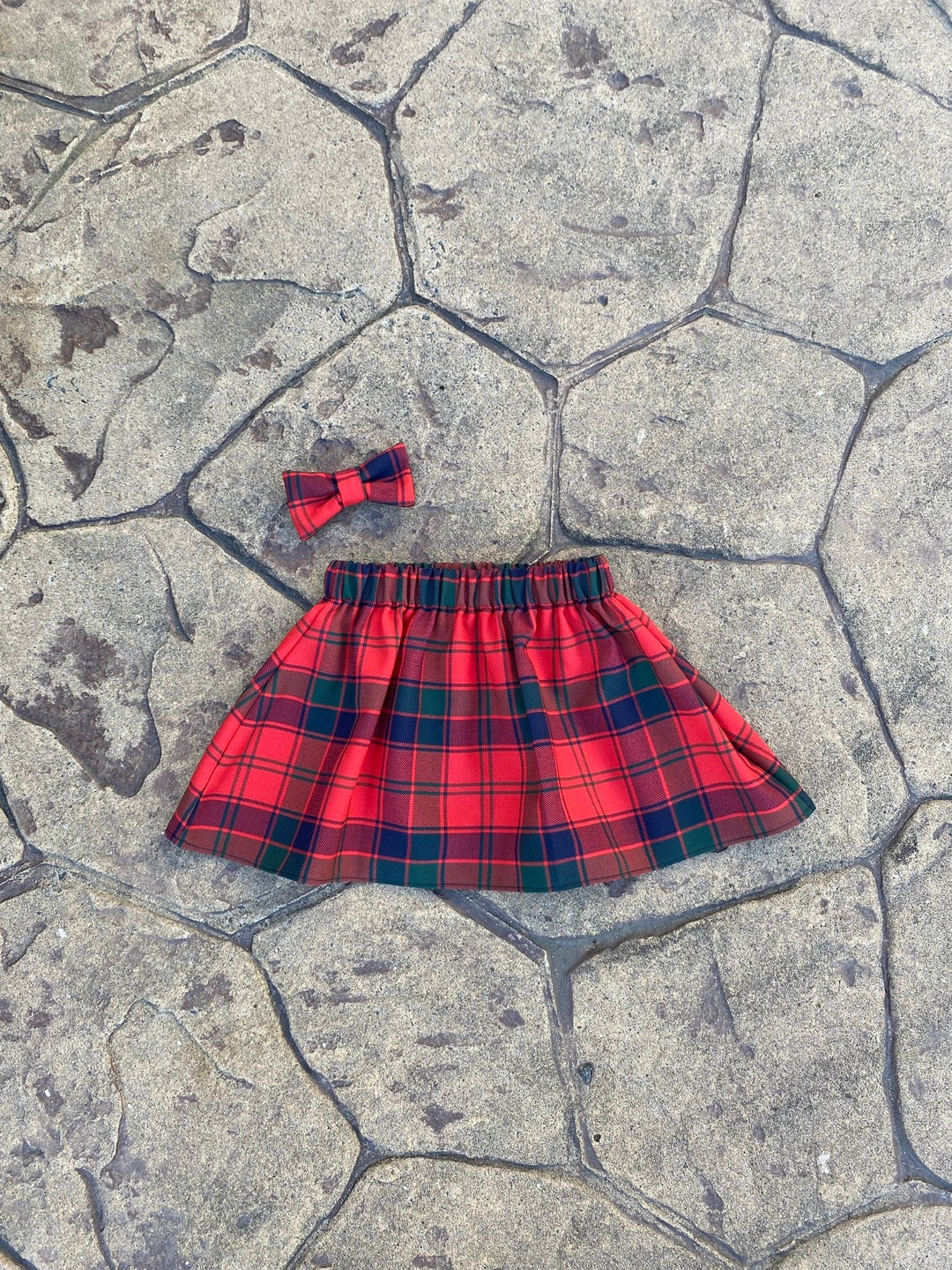 Robertson Tartan Skirt Hair Bow Set, Babies, Children UK