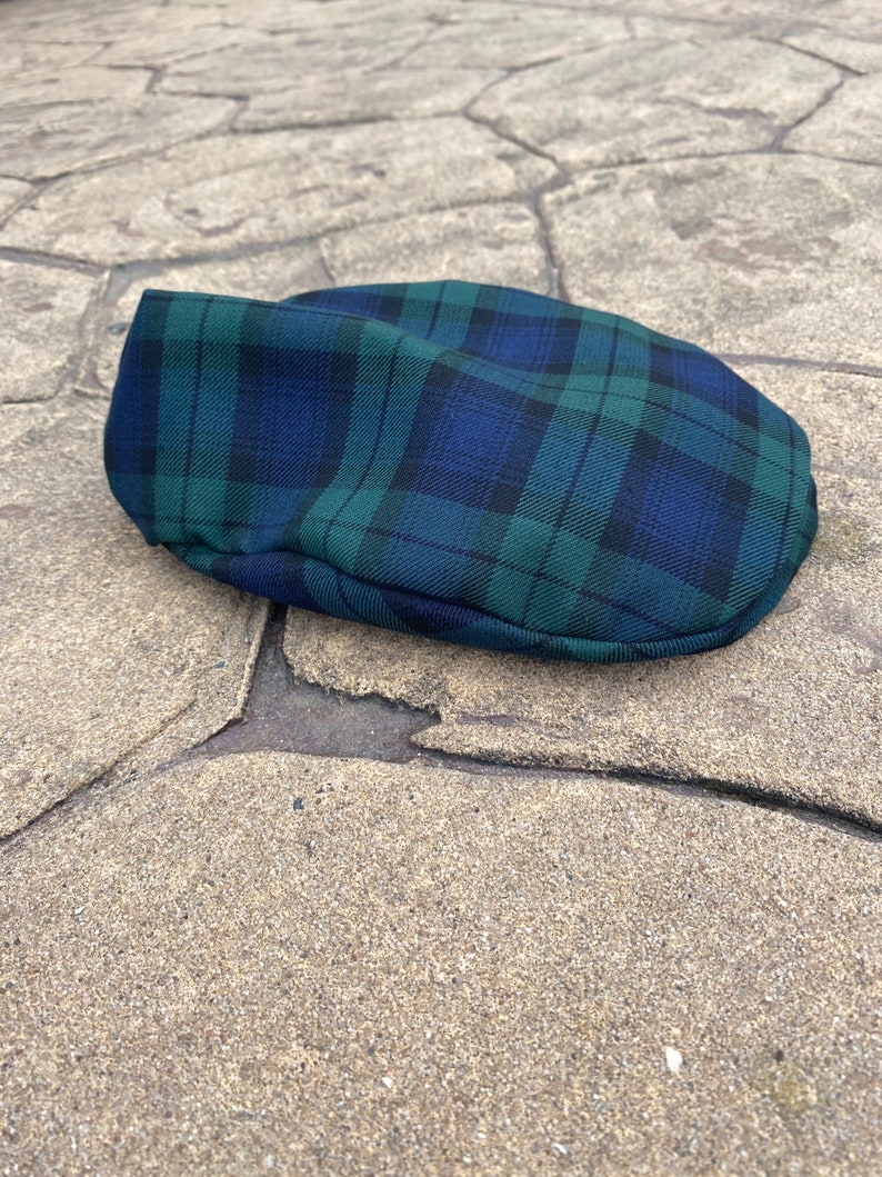 Black Watch Tartan flat cap, babies, children's image 5