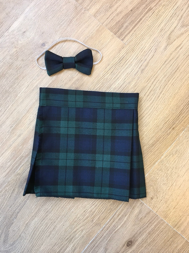 Kilt écossais Black Watch et noeud papillon pour bébés et enfants image 4